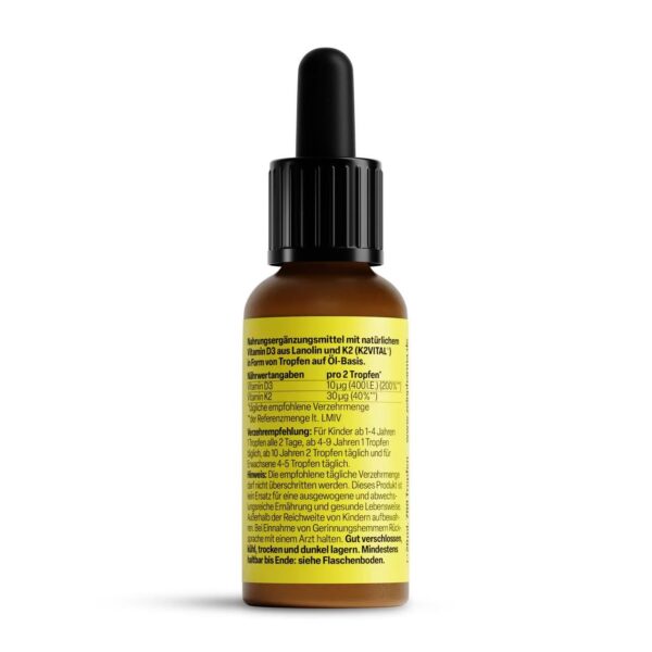 德国 ZeinPharma Vitamin D3 + K2 Family Tropfen 家庭装健骨滴剂 - 图片 3