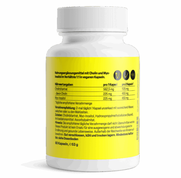 德国 Zeinpharma Inositol + Cholin 胆碱肌醇卵巢宝胶囊 - 图片 2