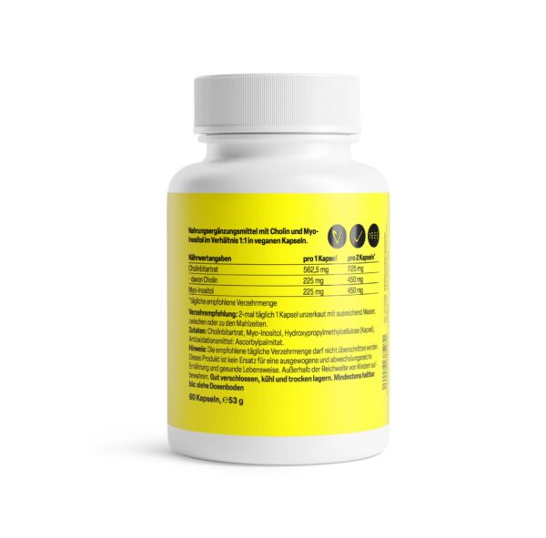 德国 Zeinpharma Inositol + Cholin Kapseln 胆碱肌醇卵巢宝胶囊 - 图片 2