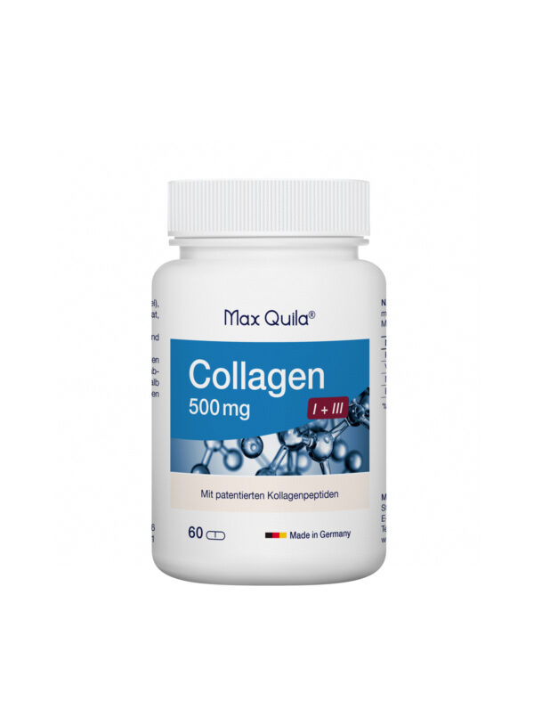 德国 Max Quila Collagen I+III Kapseln 专利胶原蛋白肽胶囊