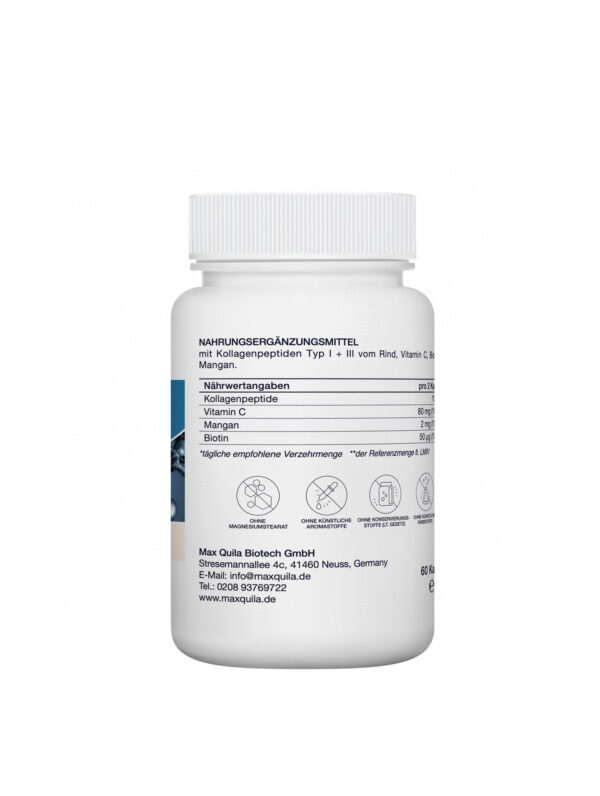 德国 Max Quila Collagen I+III Kapseln 专利胶原蛋白肽胶囊 - 图片 3